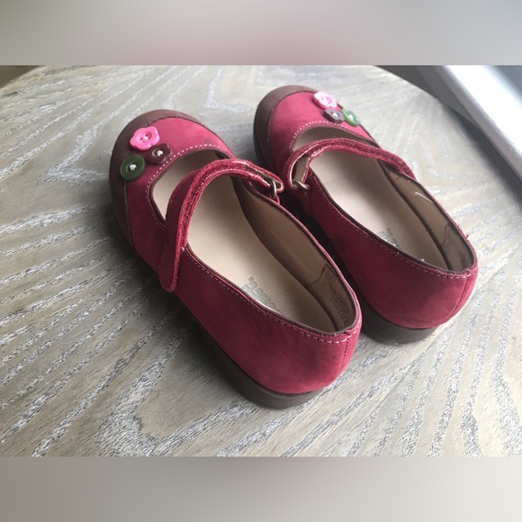 Gymboree size 9M reddish pink suede velcro Mary Jane shoes in play condition - Picture 3 of 5
